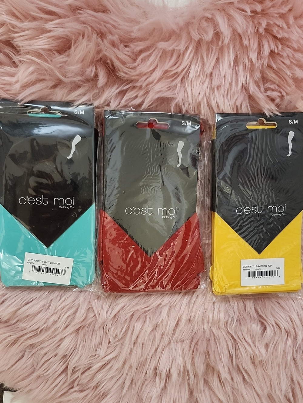 Brand New 3CT BUNDLE ASSORTED C'EST MOI Ladies Tights-S/M